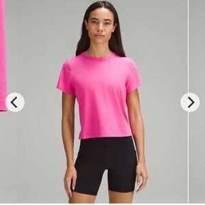 Lululemon Classic-Fit Cotton-Blend T-Shirt Sonic Pink 6 NWT